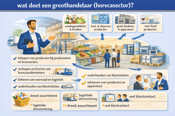 Wat doet een groothandelaar (horecasector)